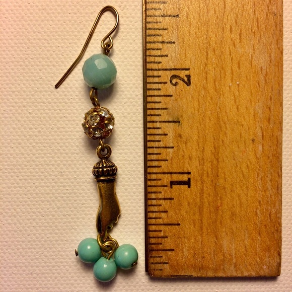 Victorian Hand Anthropologie Drop Earrings - Picture 5 of 5